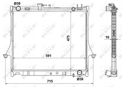 NRF 53540 Isuzu Rodeo 2.5d 02-Radiator 