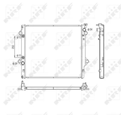 NRF 53568 Toyota Land Cruiser 4.0 03-Radiator 1640031354