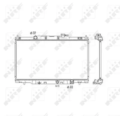 NRF 53573 Honda Cr-V 2.0 02-Radiator 19010PNLG01