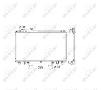 NRF 53584 Lexus Ls 4.3 01-Radiator 