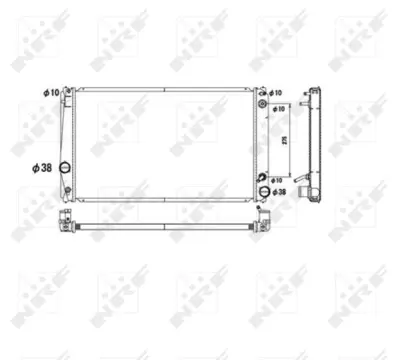 NRF 53590 Toyota Rav 4 2.4 06-Radiator 1640031420