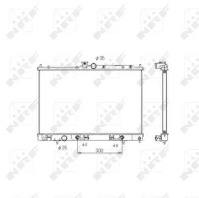 NRF 53594 Mıtsubıshı Outlander 2.4 02-Radiator MR993927