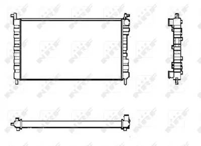 NRF 53600 Fıat Palio 1.2 97-Radiator 46780326