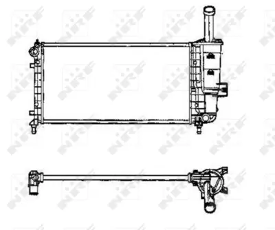 NRF 53605 Fıat Punto 1.2 00-Radiator 51714679