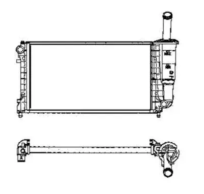 NRF 53606 Fıat Punto 1.4 00-Radiator 51723827