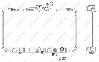 NRF 536352 Honda Prelude 2.0 88-Radiator 19010PK1014