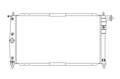 NRF 53647 Daewoo Leganza 2.0 98-Radiator 96351102