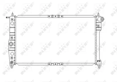 NRF 53649 Daewoo Leganza 2.0 98-Radiator 96273596 P96273596