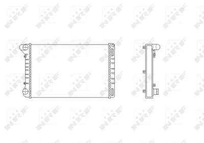 NRF 53665 Fıat Punto 1.9d 00-Radiator 51733011