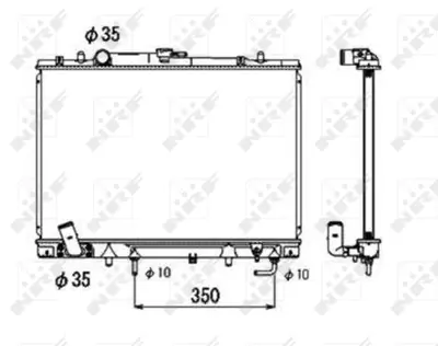 NRF 53687 Mıtsubıshı Shogun 3.0 97-Radiator MR239627