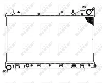 NRF 53711 Subaru Forester 2.0 02-Radiator X4511SA151