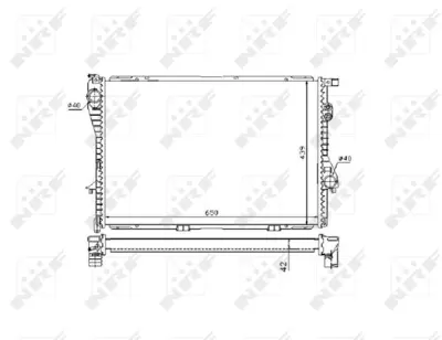 NRF 53721 Bmw 525d Touring 97-Radiator 17002246010