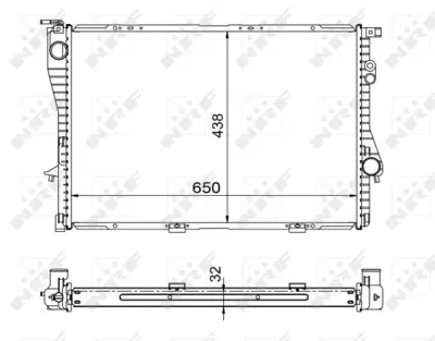 NRF 53722 Motor Su Radyatoru Bmw M51 D25 E38 96>01 E39 96>03 2246012