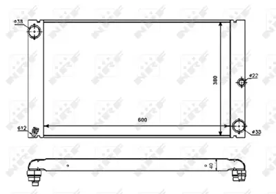 NRF 53725 Motor Su Radyatoru Bmw M57n/67 E39 E60 E65 Premıum Lıne 2248478