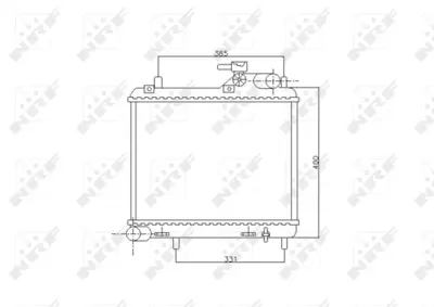 NRF 53745 Hyundaı Accent 1.5d 00-Radiator 2531025810