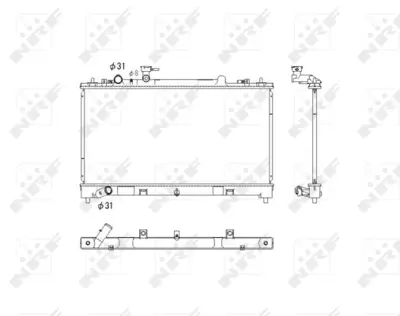 NRF 53752 Mazda 6 1.8 03-Radiator L51015200C