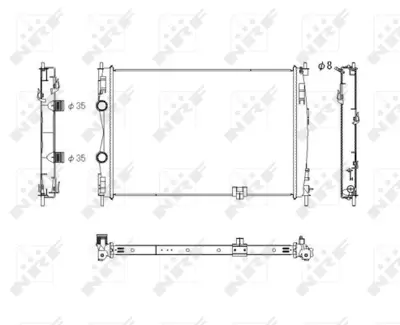 NRF 53757 Nıssan Qashqai 2.0d 07-Radiator 21410JD71B