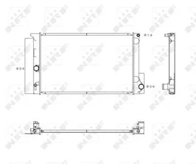 NRF 53763 Toyota Auris 1.6 07-Radiator 164002216087