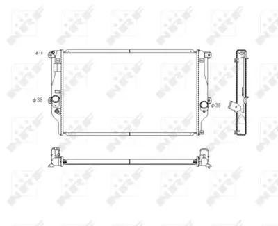 NRF 53769 Motor Su Radyatoru Toyota Rav 4 2.2d 06- 164002639087