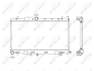 NRF 53823 Subaru Impreza 2.0 01-Radiator 45119FE000