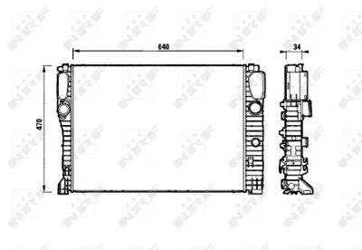 NRF 53829 Motor Su Radyatoru Mercedes E-Serıes 3.2d 02- A2115003202