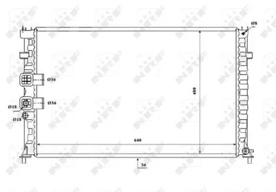 NRF 53842 Motor Su Radyatoru Peugeot 406 2.0 96- 9648611880