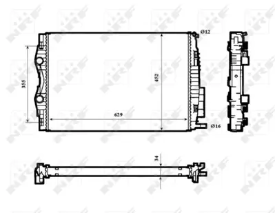 NRF 53843 Motor Su Radyatoru Renault Megane 1.9d 03- 8200325007