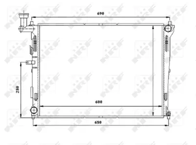 NRF 53845 Hyundaı İ30 1.4 07-Radiator 253102R000 253102R010