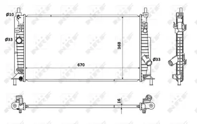 NRF 53905 Mazda 3 1.6 09-Radiator Z6681520Y