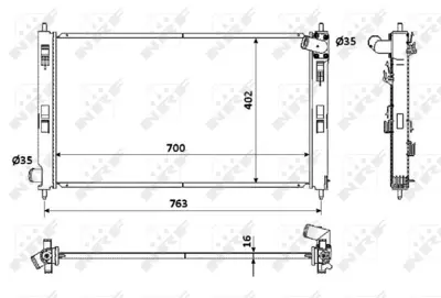 NRF 53906 Mıtsubıshı Asx 1.6 10-Radiator 1330V6 MN156092