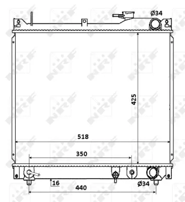 NRF 53914 Motor Su Radyatoru Grand Vıtara 1,6 1998-2004 4x4 ( Sq416 ) 1770066D30