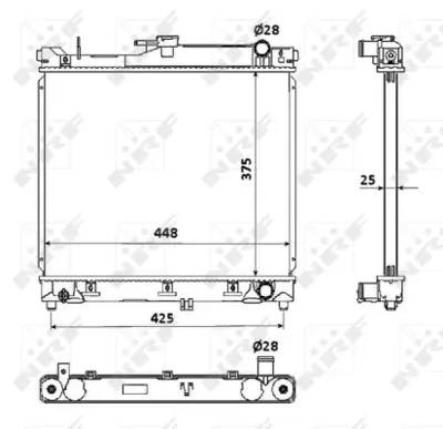 NRF 53930 Suzukı Jimny 1.3 98-Radiator 1770081A00