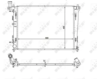 NRF 53931 Hyundaı İ30 1.6 07-Radiator 253102H050