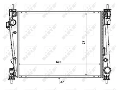 NRF 53933 Alfa Romeo Giulietta 1.6d 10-Radiator 