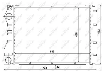 NRF 53975 Radyator Renault Avantıme / Espace Iıı 6025312321