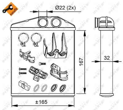 NRF 54208 Radyator 9196140