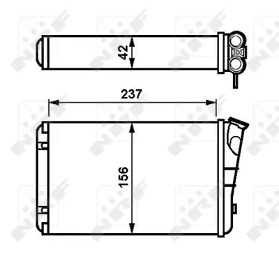 NRF 54238 Opel Omega 2.0 94-Heat Exchanger, İnterior Heating 9194859