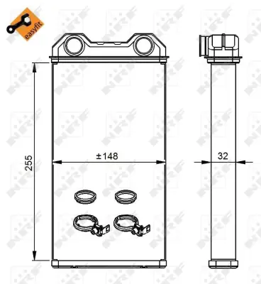 NRF 54300 Kalorıfer Radyatoru  Renault Trafıc 2.0d 01- 7701473279 91158692