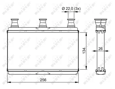 NRF 54311 Bmw 5 3.0d 04-Heat Exchanger, İnterior Heating 6933922