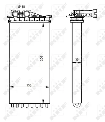 NRF 54333 Kalorıfer Radyatoru Ds5 P3008 P5008 09> 6448T9