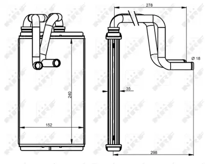 NRF 54337 Mıtsubıshı Asx 1.6 10-Heat Exchanger, İnterior Heatingwith Pipe 6448S1 7801A986