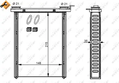 NRF 54346 Kalorıfer Radyatoru Fluence Megane Iıı Megane Cc Megane Iv Scenıc Iıı Grand Scenıc Iıı Trafıc Iıı 271159831R 6000617449 95517541