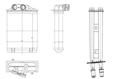 NRF 54415 Fıat 500 1.2 08-Heat Exchanger, İnterior Heating 77364840