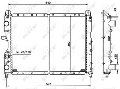 NRF 54501 Fıat Tipo 1.4 88-Radiator 7775153