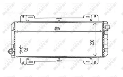 NRF 54613 Ford Fiesta 1.1 84-Radiator 84FB8005DA