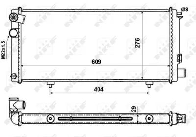 NRF 54628 Motor Su Radyatoru Peugeot 205 1.8d 88- 130938