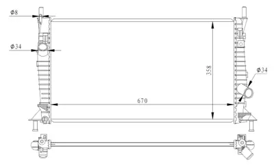 NRF 550014 Mazda 3 1.6 04-Radiator Z60315200