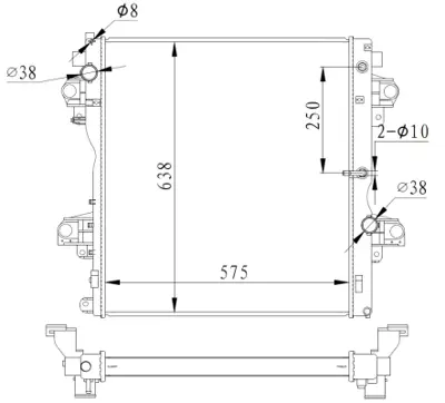 NRF 550018 Toyota Land Cruiser 3.0d 10-Radiator 1640030300