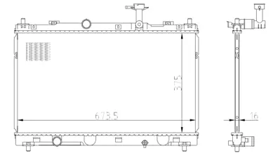 NRF 550031 Suzukı Vitara 1.6 15-Radiator 1770054P10