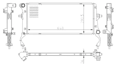 NRF 550034 Hyundaı İ30 1.6d 17-Radiator 25310F2200